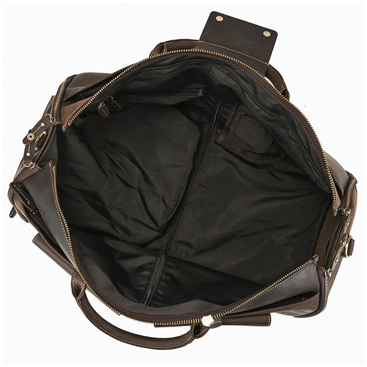 Genuine Leather Suit Bag Multifunctional Foldable Suit Travel Bag