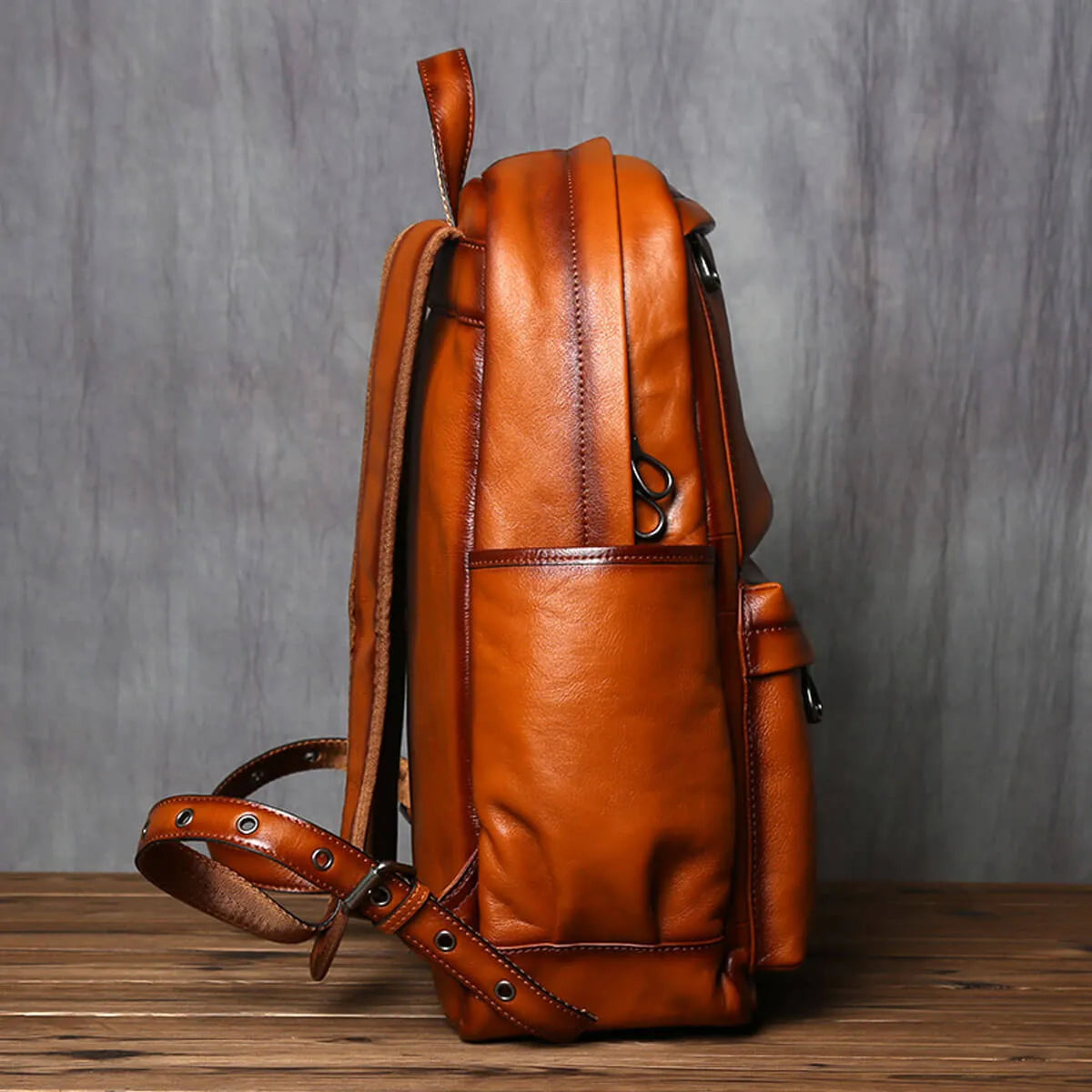 Genuine Leather Top Layer Cowhide Casual Luxury Backpack