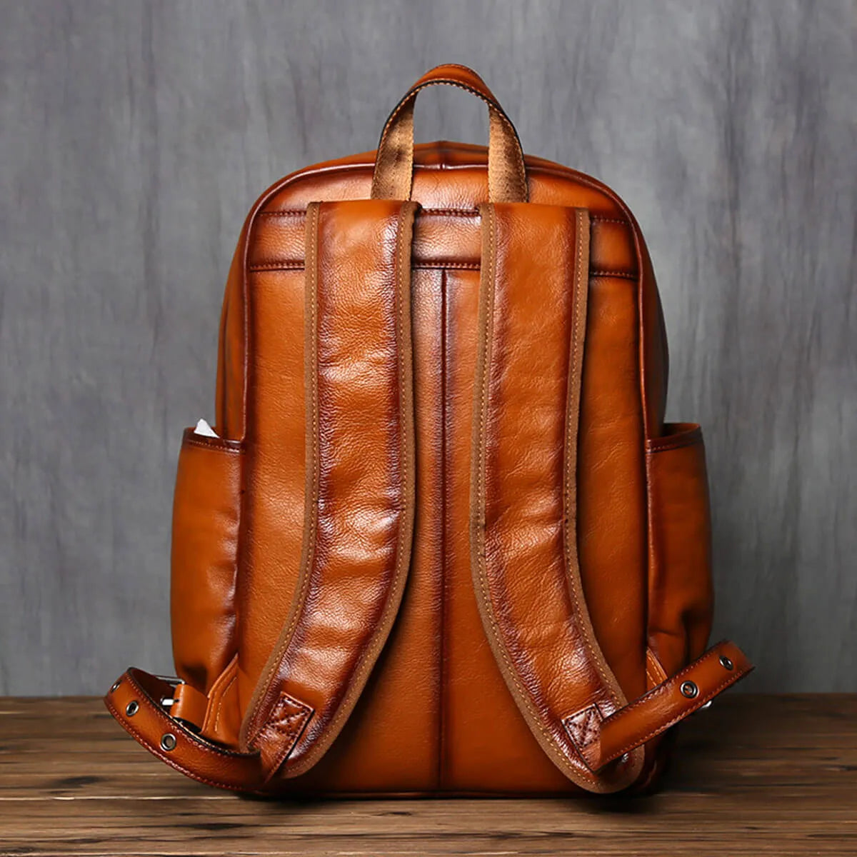 Genuine Leather Top Layer Cowhide Casual Luxury Backpack