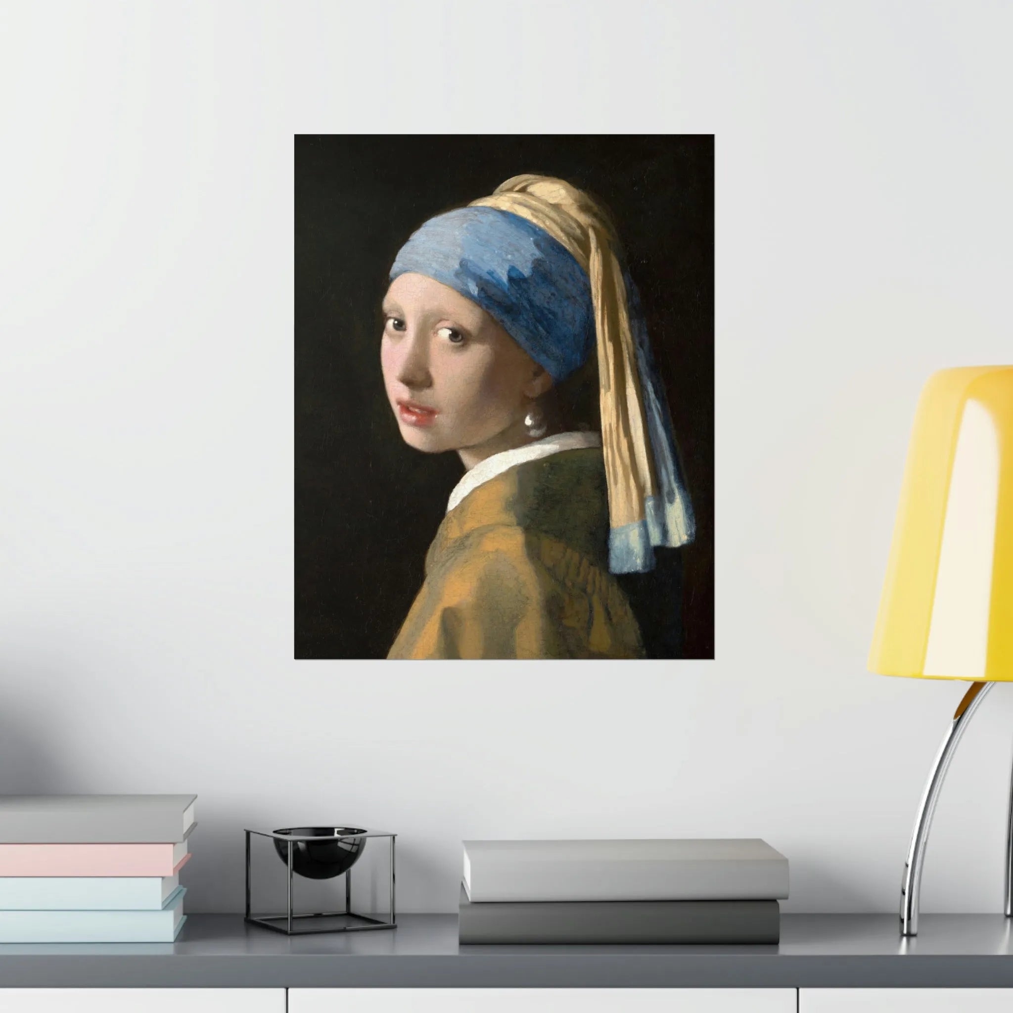 Girl with a Pearl Earring Johannes Vermeer Premium Posters