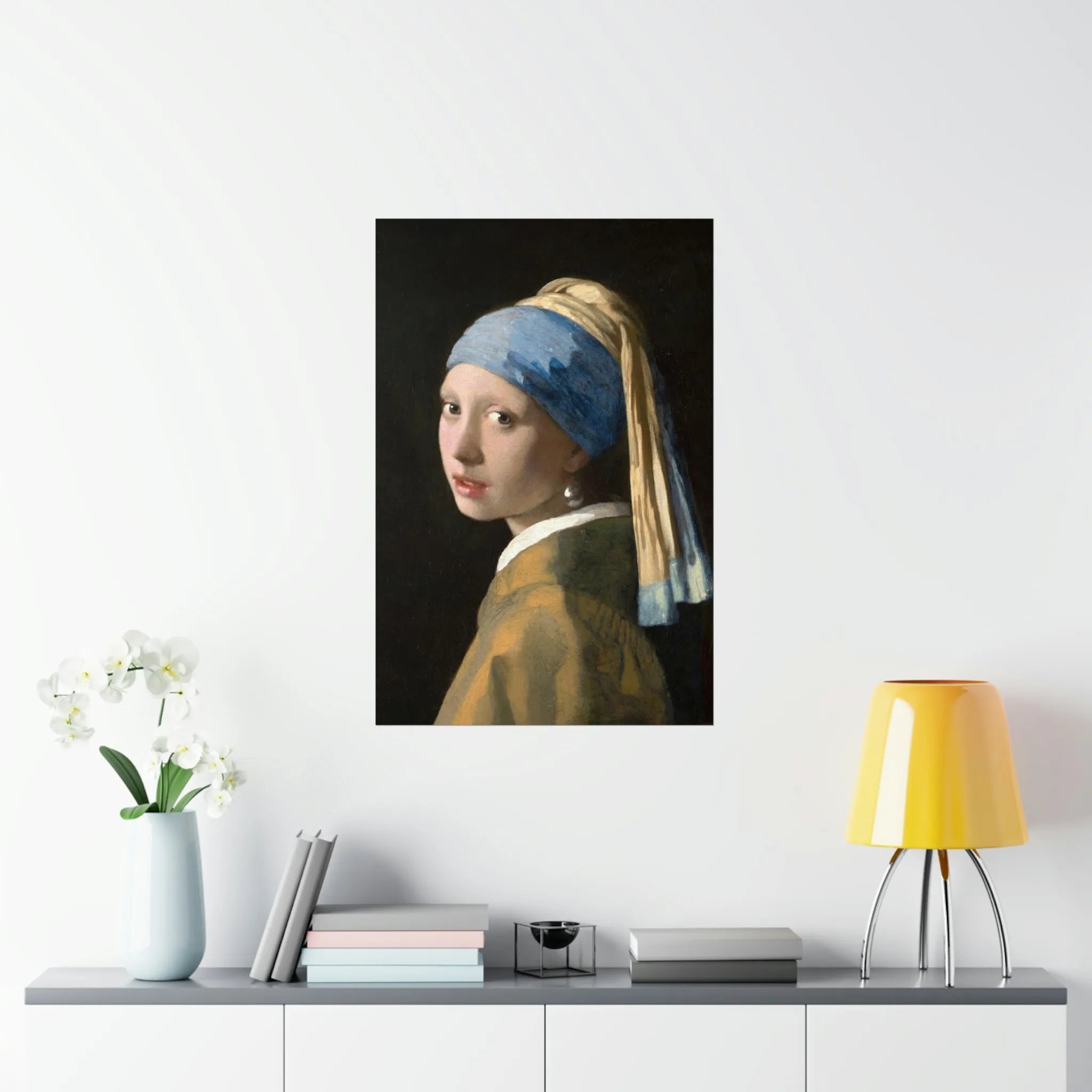 Girl with a Pearl Earring Johannes Vermeer Premium Posters