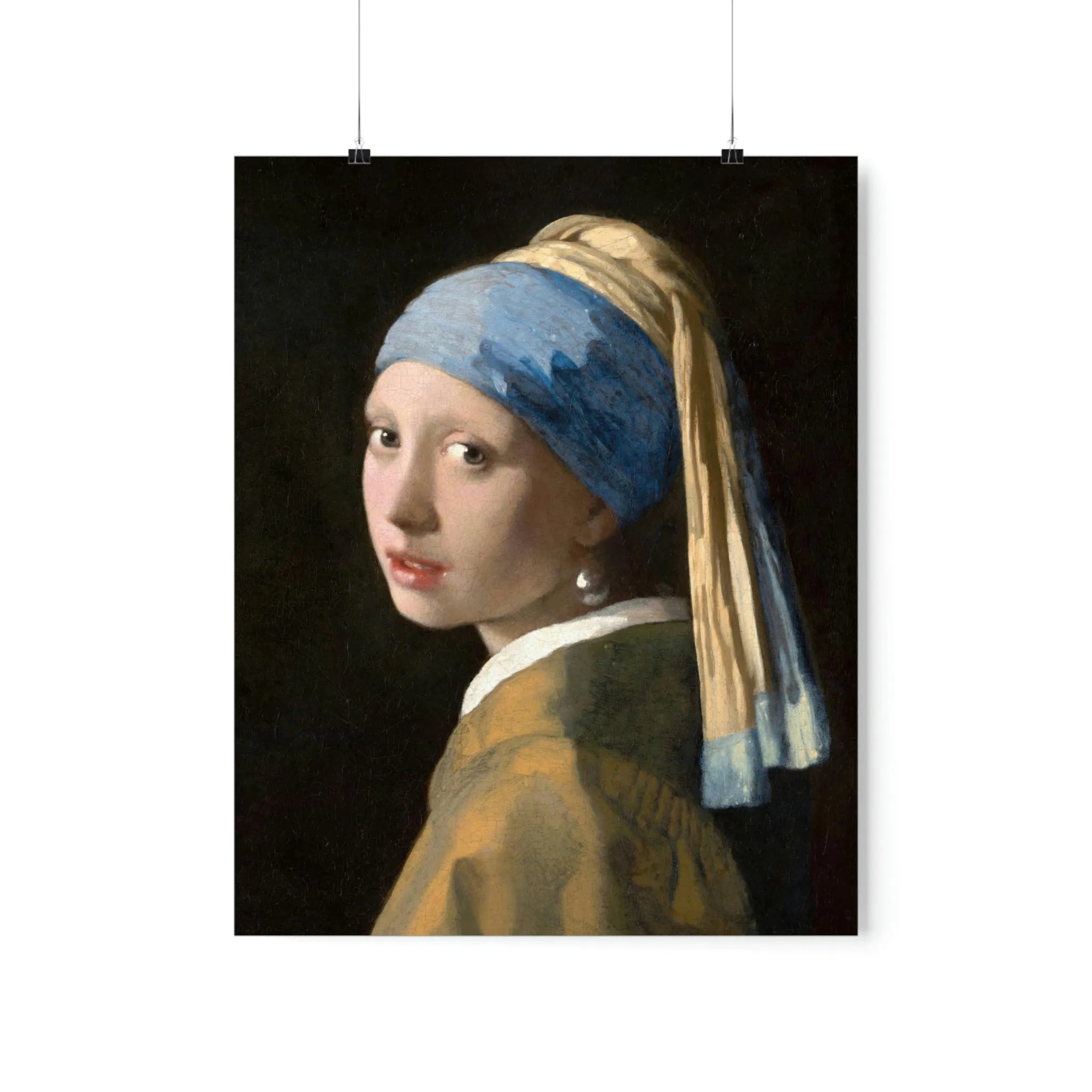 Girl with a Pearl Earring Johannes Vermeer Premium Posters