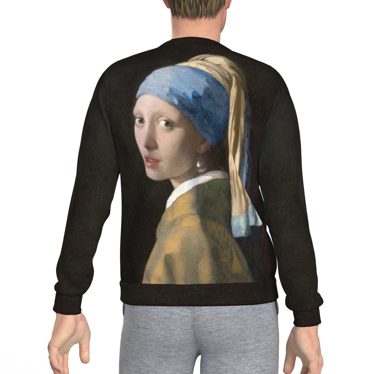 Girl with a Pearl Earring Johannes Vermeer Sweatshirt