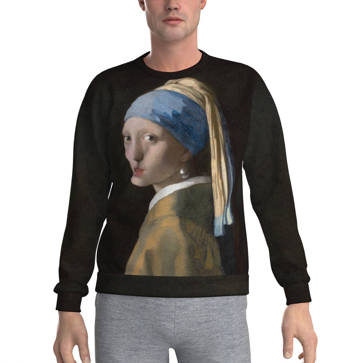Girl with a Pearl Earring Johannes Vermeer Sweatshirt