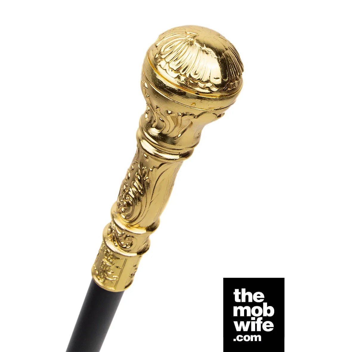 Gold Round Handle Fashion Luxury Walking Cane