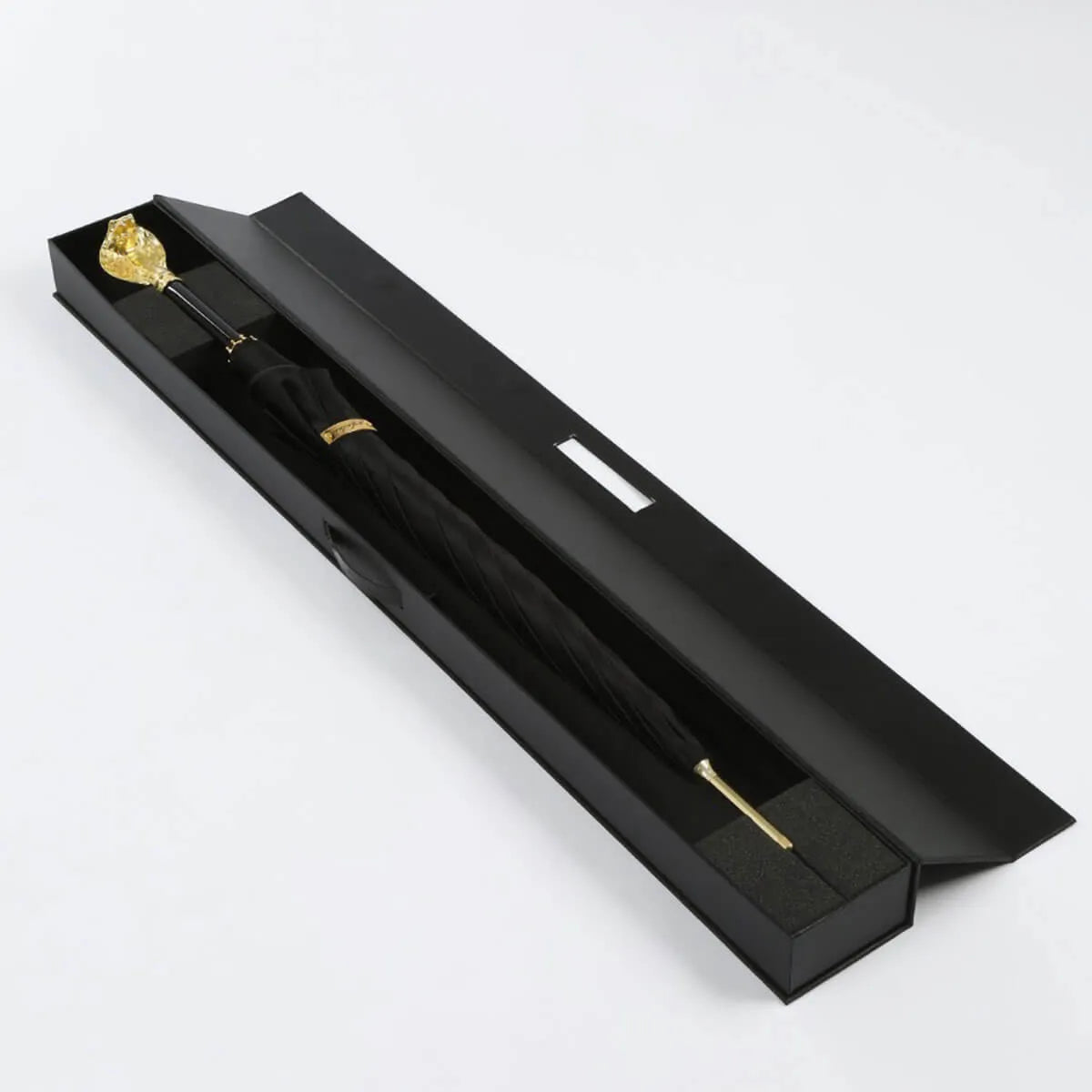 Gold Snake Luxury Business Long Handle Umbrella