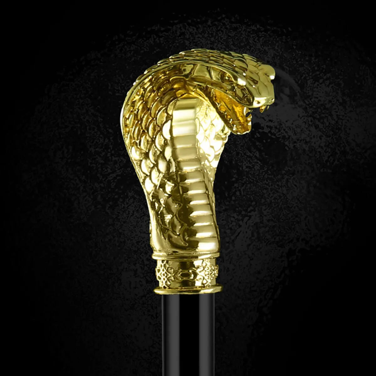 Gold Snake Luxury Business Long Handle Umbrella