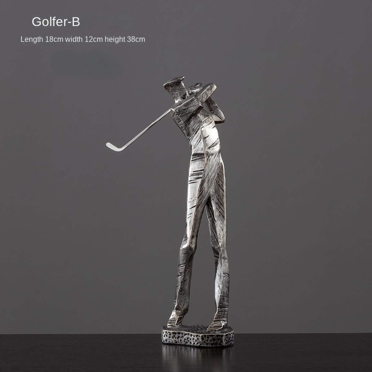 Geometrical Golfer Statue