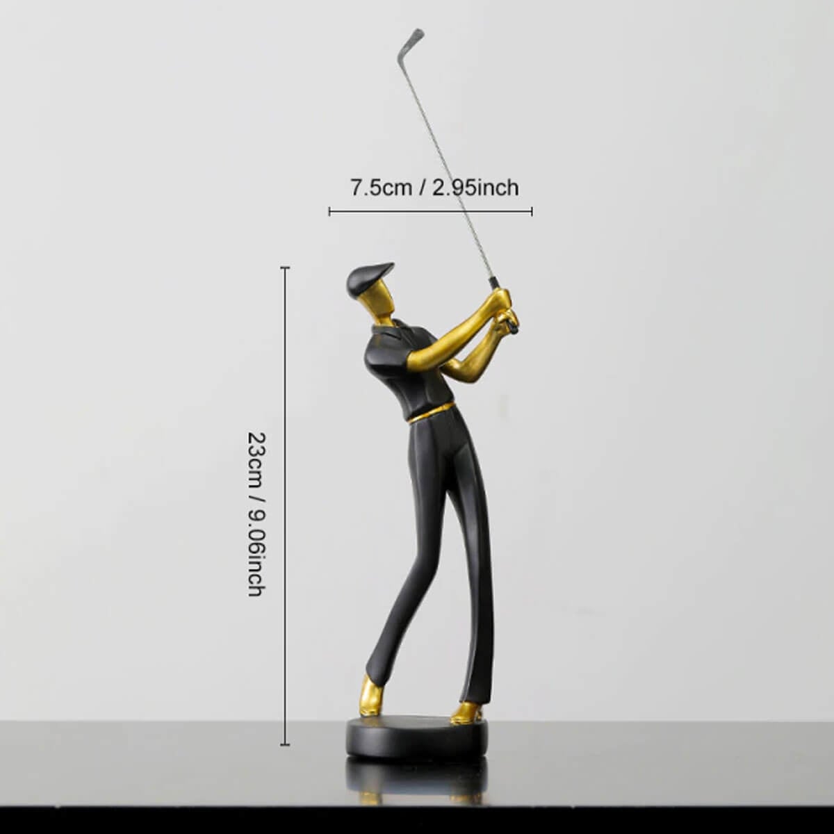 Golfers Statue for Home Decor Size A