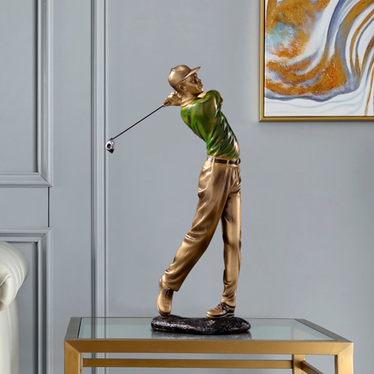 Antique Golf Player Sculpture - A Timeless Tribute to Golfing Heritage