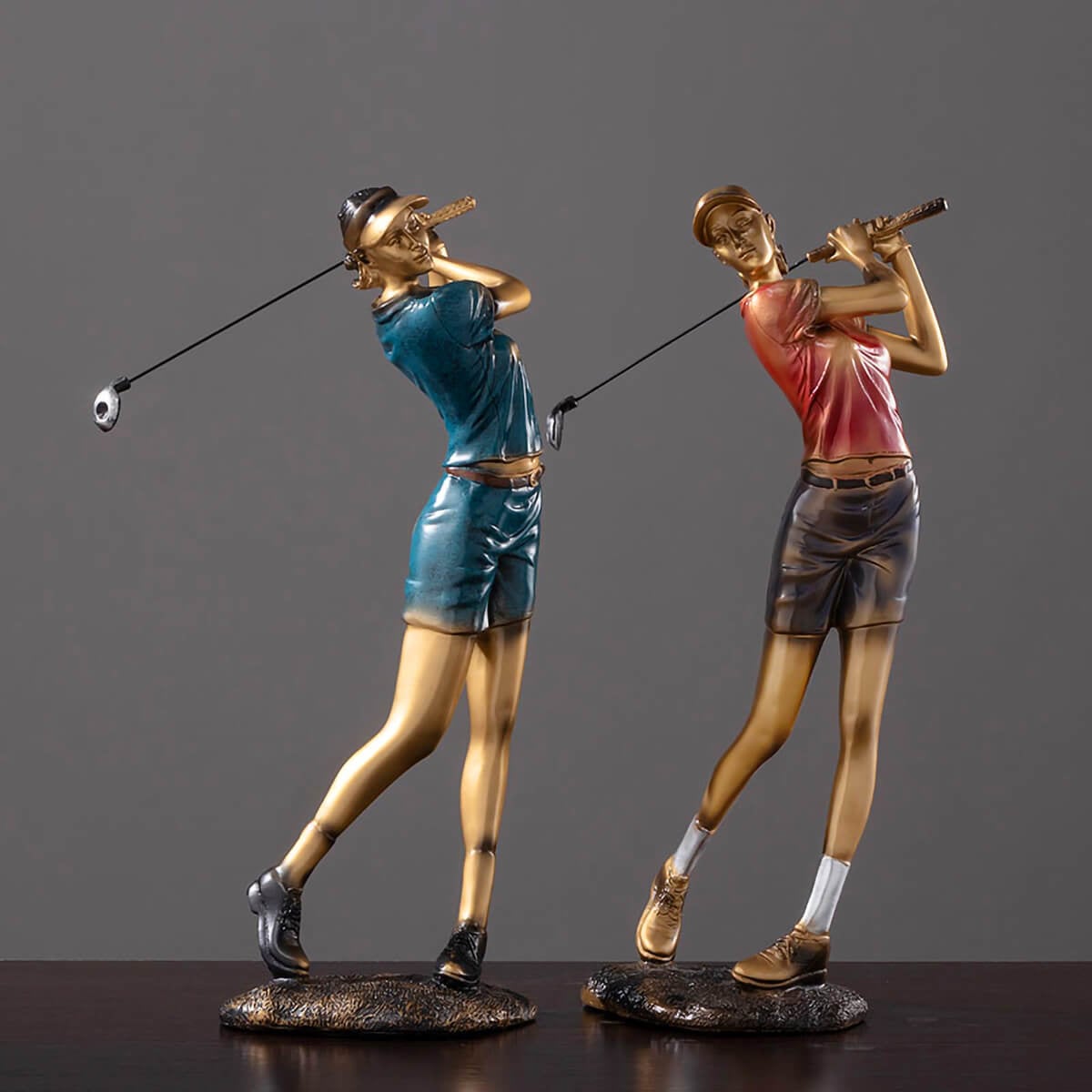 Large Golf Player Statue