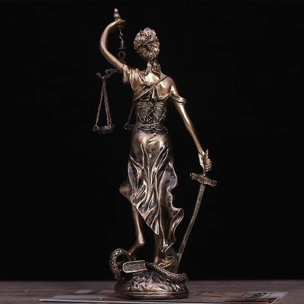 Greek Goddess of Justice Statue