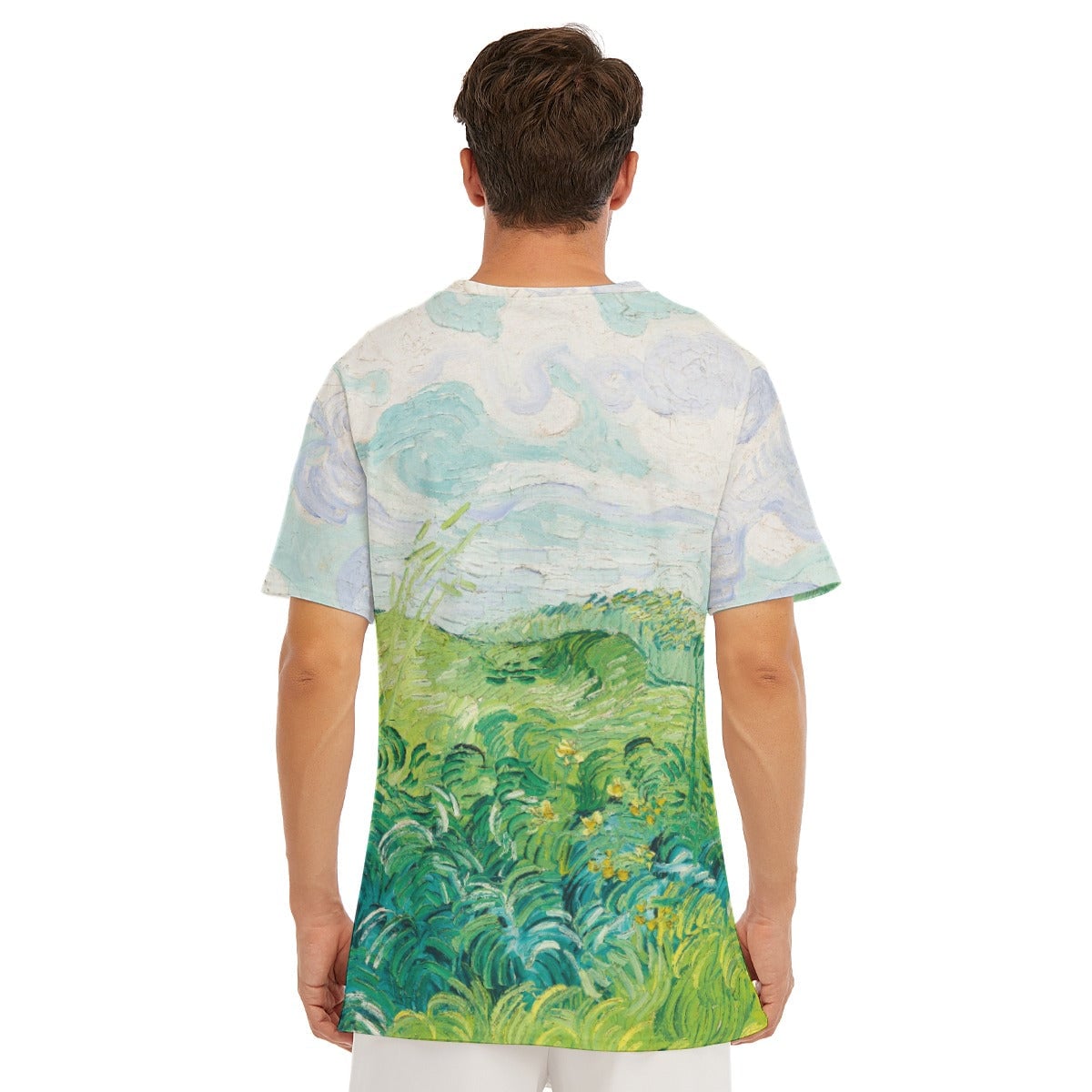 Green Wheat Fields Auvers Vincent van Gogh T-Shirt