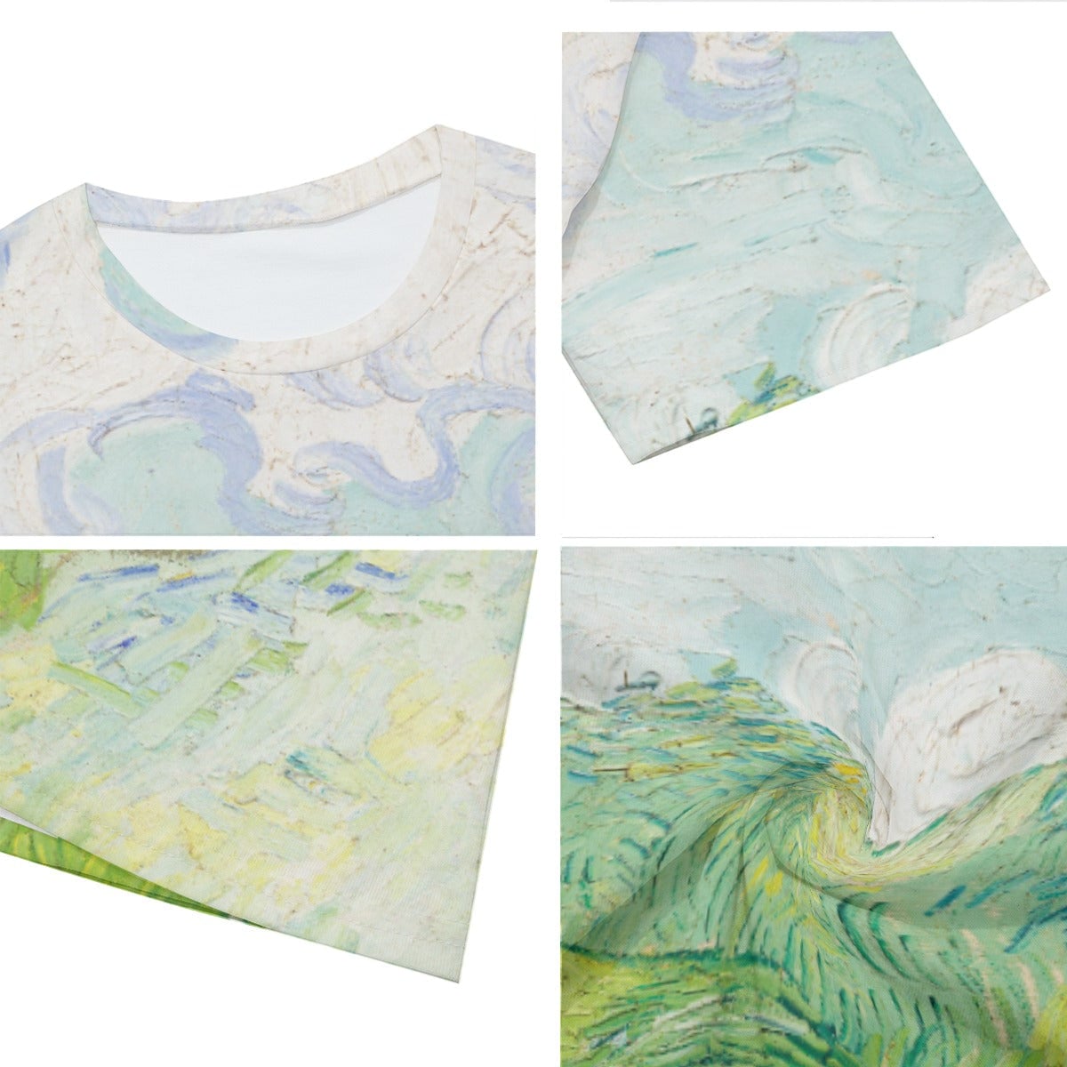 Green Wheat Fields Auvers Vincent van Gogh T-Shirt