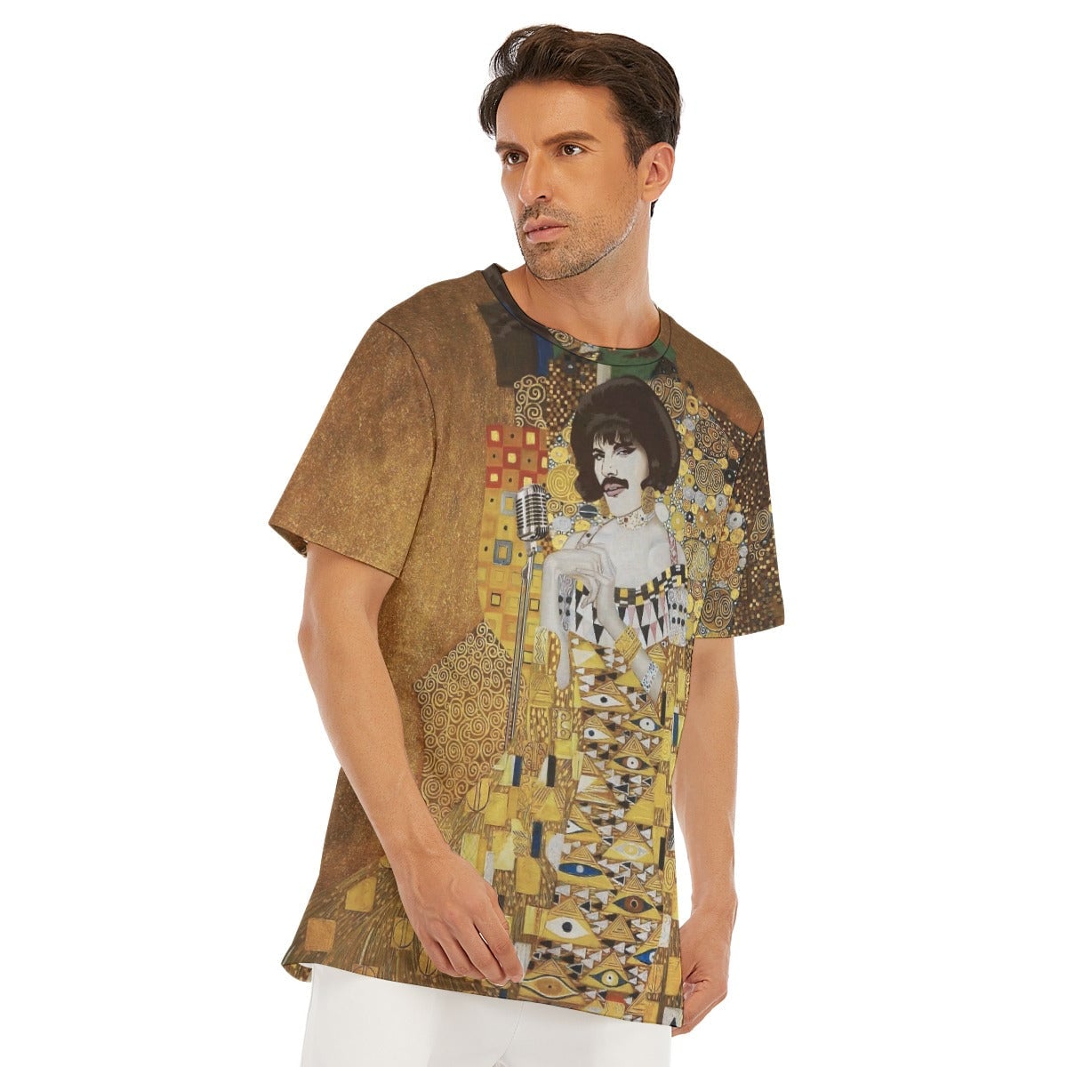 Gustav Klimt Golden Freddie Mercury T-Shirt