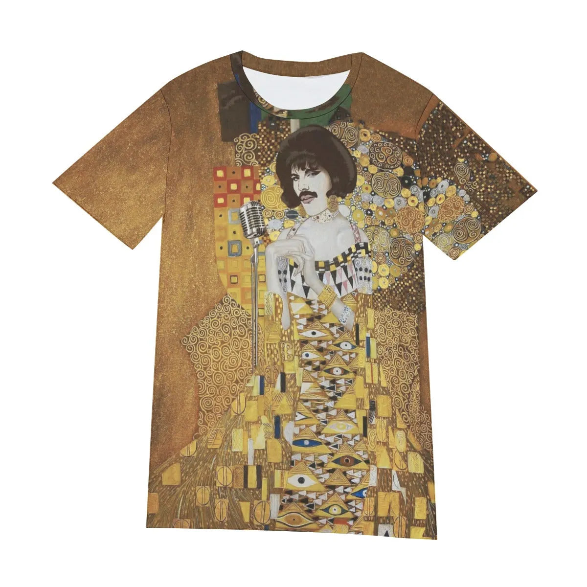 Gustav Klimt Golden Freddie Mercury T-Shirt