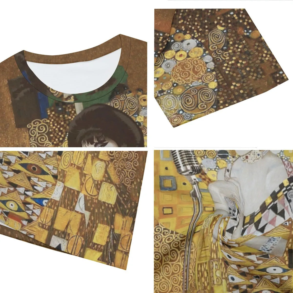 Gustav Klimt Golden Freddie Mercury T-Shirt