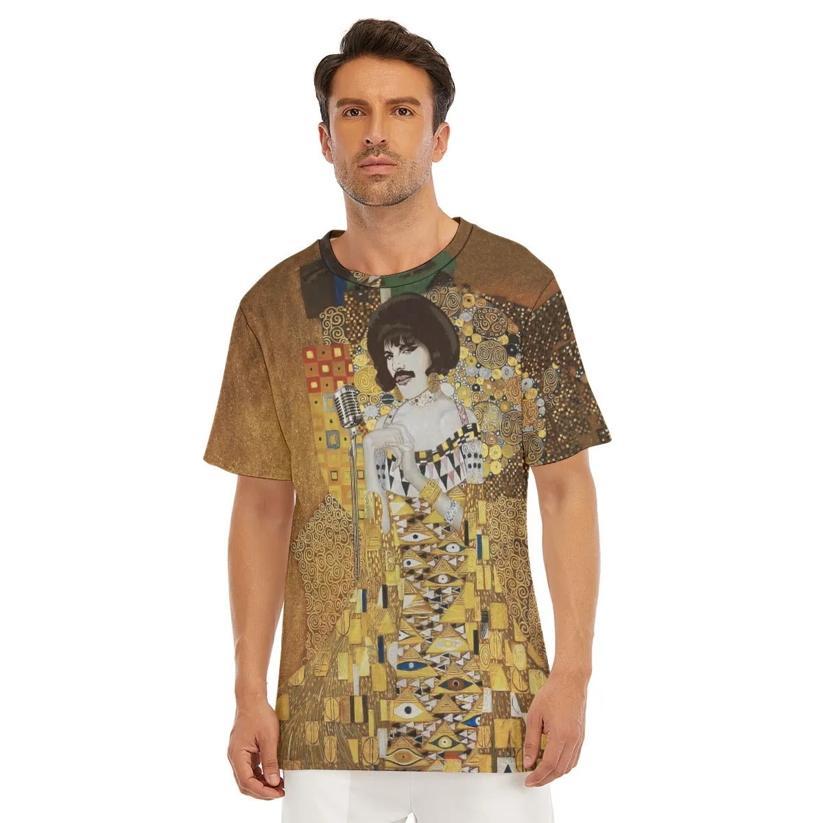 Gustav Klimt Golden Freddie Mercury T-Shirt