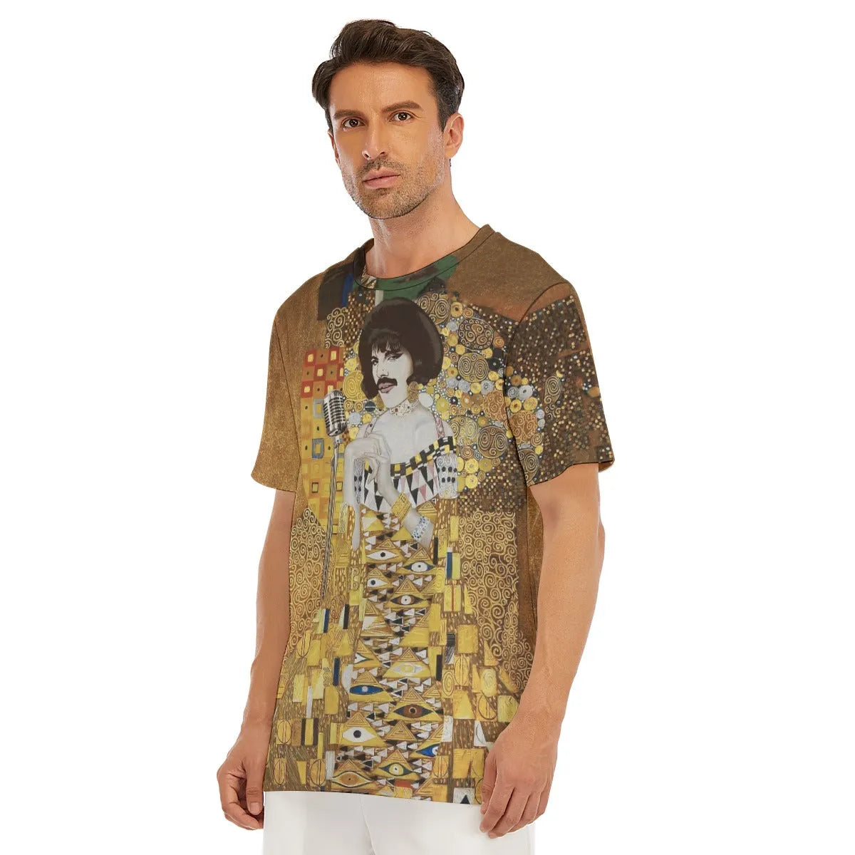 Gustav Klimt Golden Freddie Mercury T-Shirt