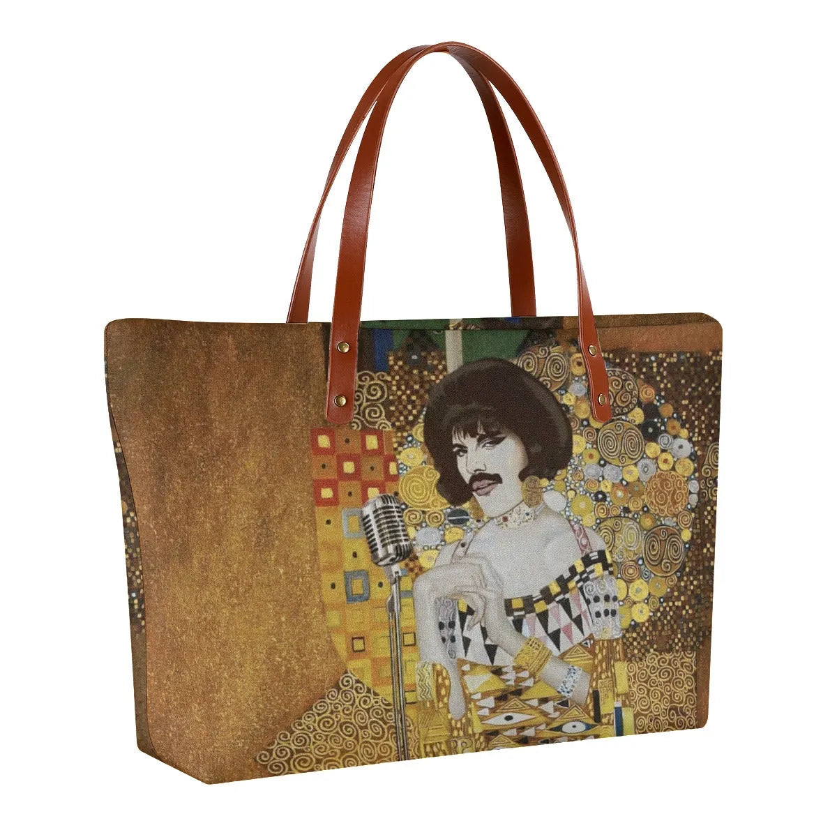 Gustav Klimt Golden Freddie Mercury Tote Bag