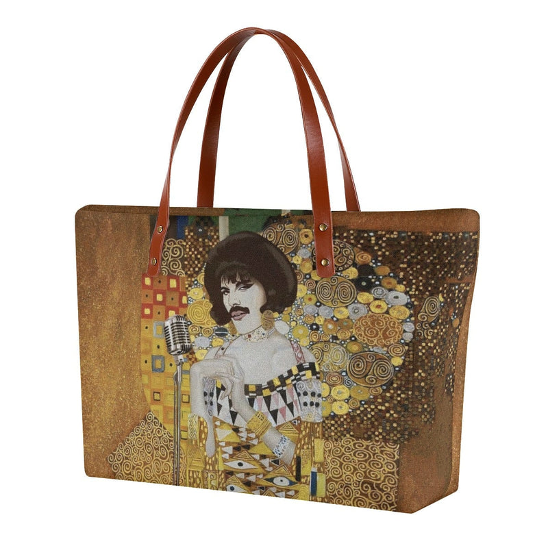 Gustav Klimt Golden Freddie Mercury Tote Bag