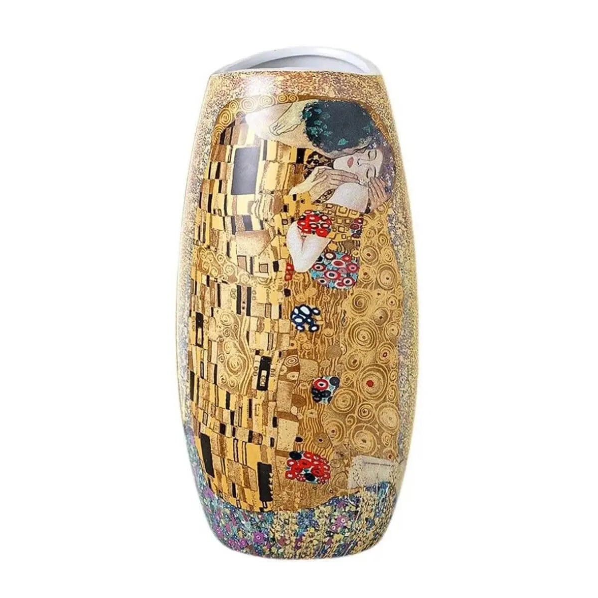 Gustav Klimt Kiss Painting Luxury Ceramic Vase