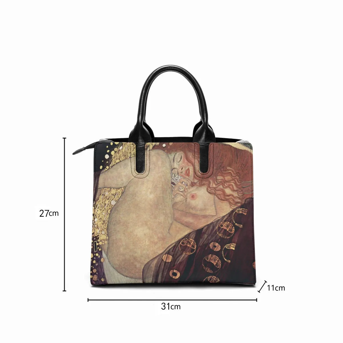 Gustav Klimt’s Danae Painting Art Leather Handbag