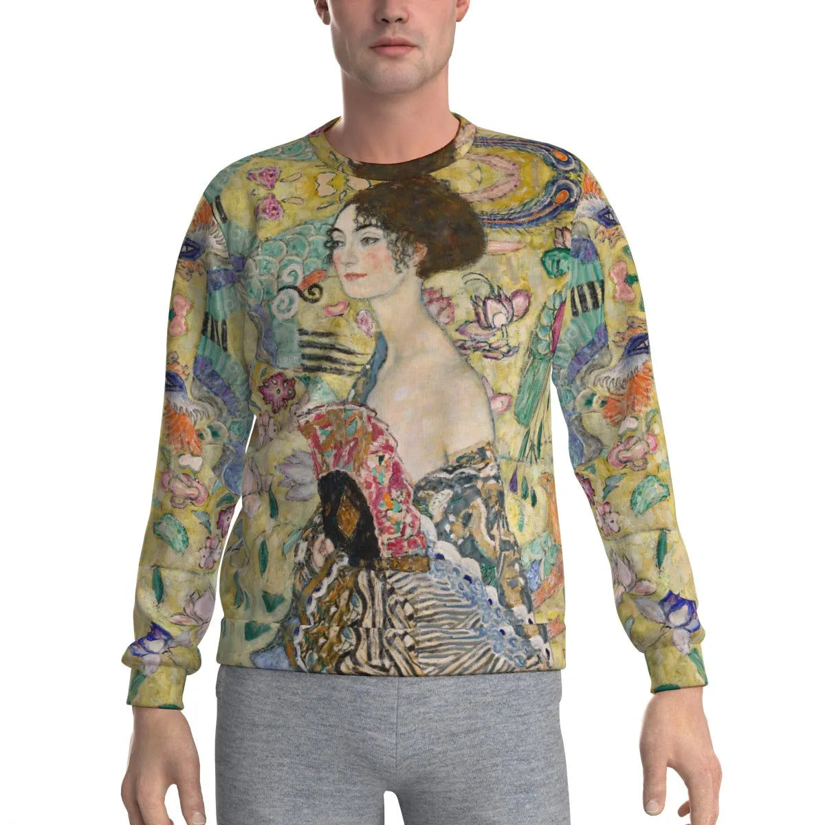 Gustav Klimt’s Lady with Fan Painting Art Sweatshirt