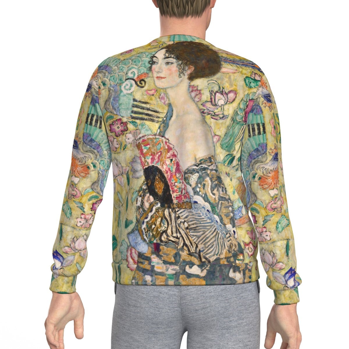 Gustav Klimt’s Lady with Fan Painting Art Sweatshirt