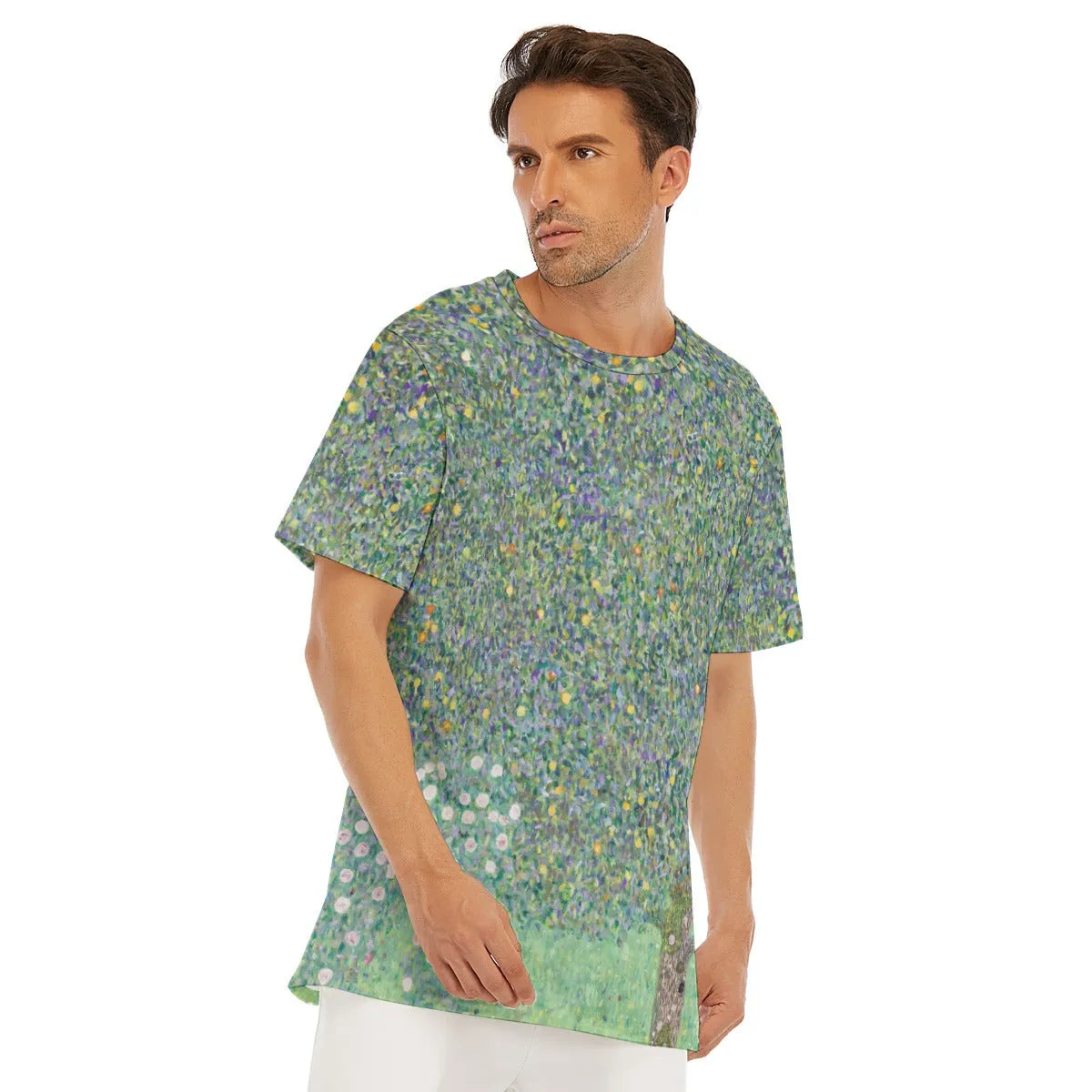 Gustav Klimt’s Rosebushes Under the Trees T-Shirt