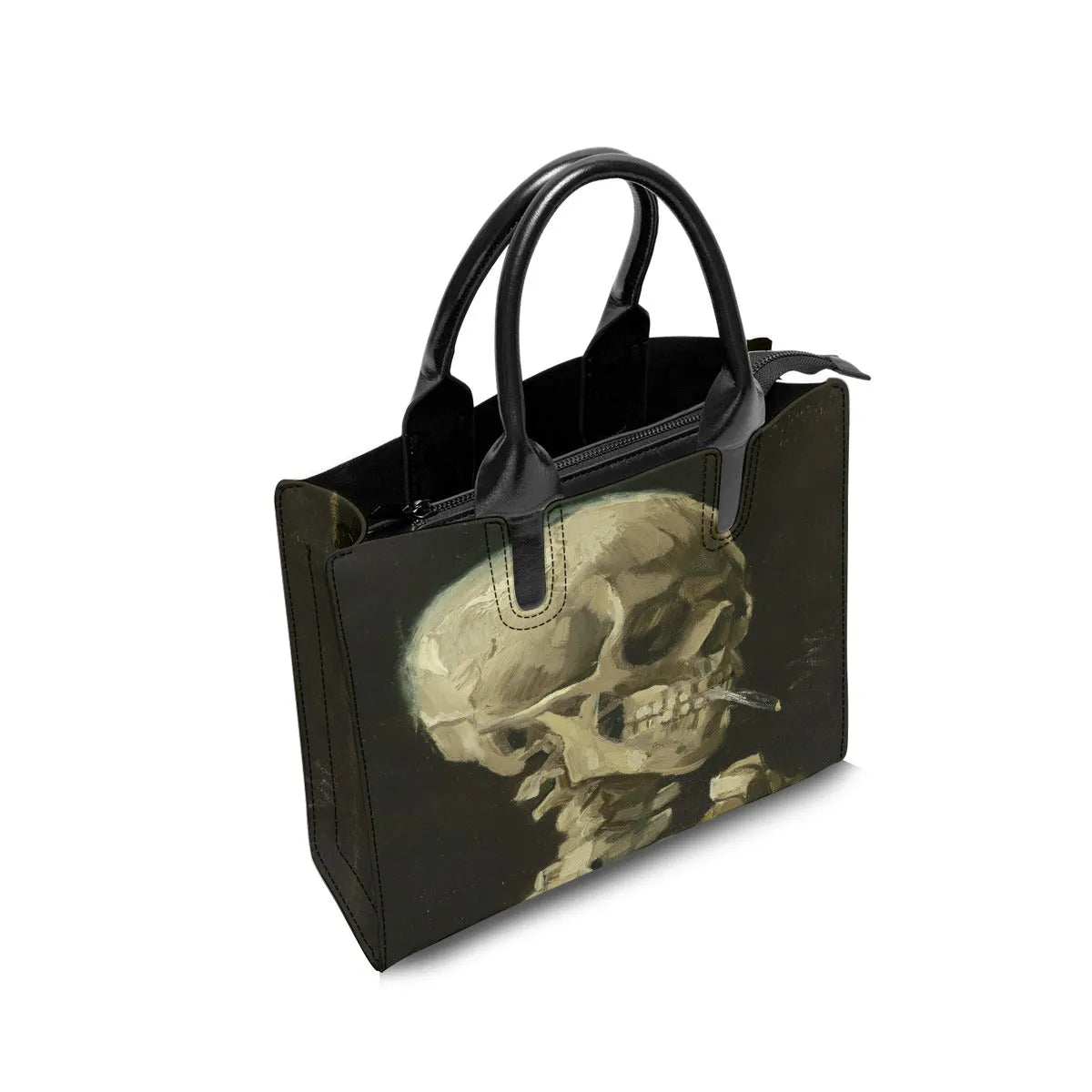 Head of a Skeleton by Vincent van Gogh Handbag