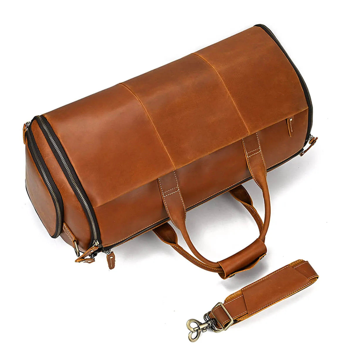 High-Quality Leather Business Folding Suit Travel Luggage Bag