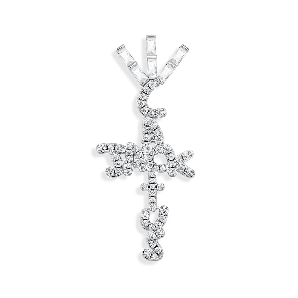 Hip Hop Ice Crystal Cubic Zirconia Pendant Chain Necklace