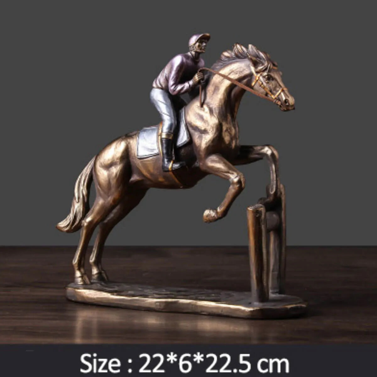 Horse Racing Sculpture Figurine Running Horse Vintage