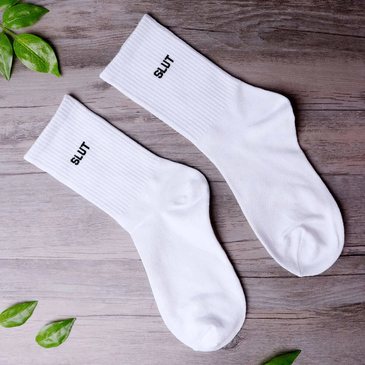 Hot Classy Trending Quote Letter Cotton Socks