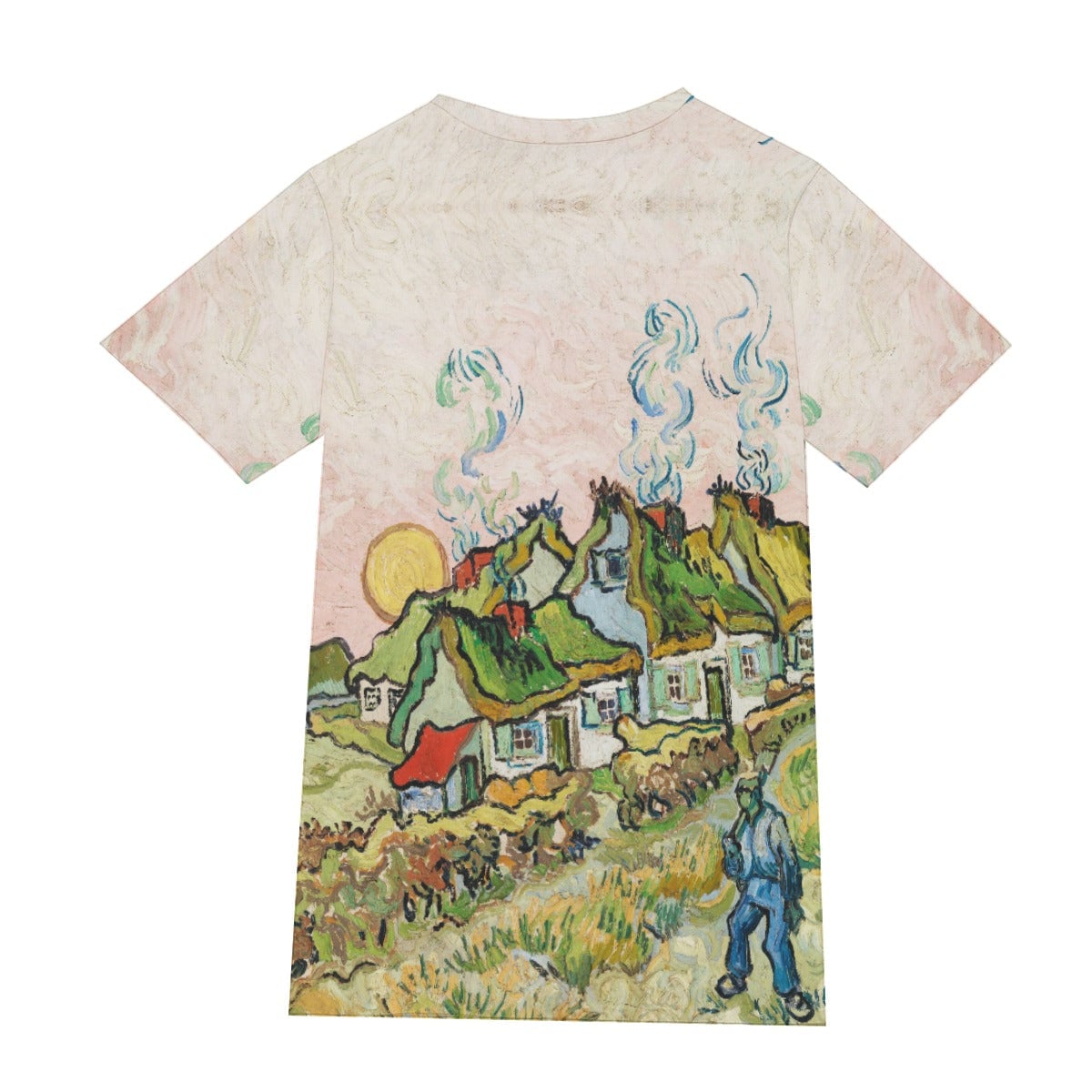 Houses and Figures by Vincent Van Gogh T-Shirt