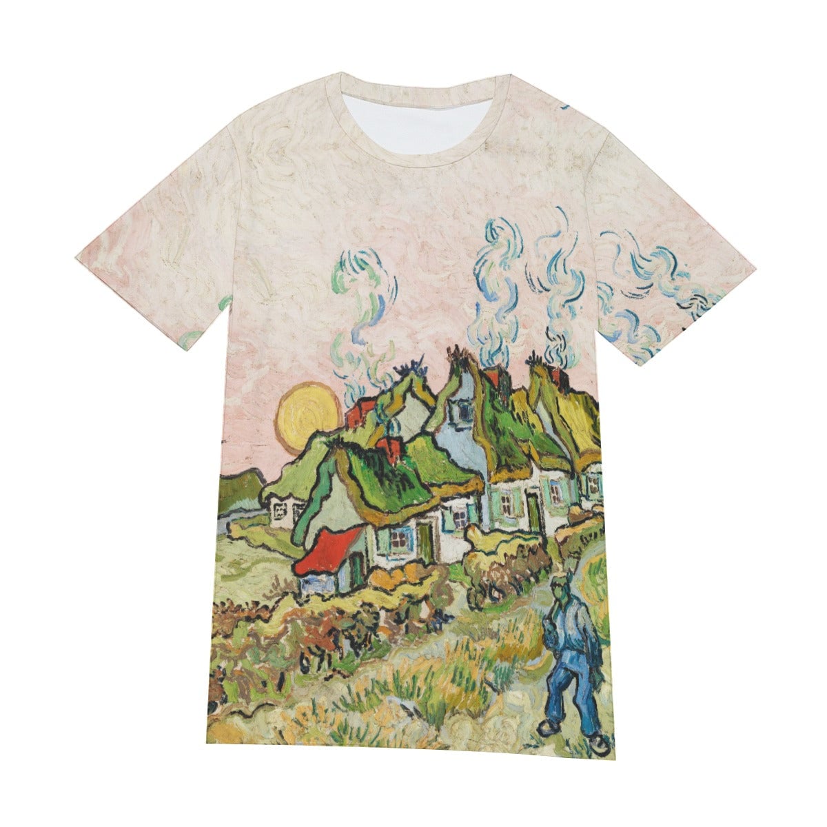 Houses and Figures by Vincent Van Gogh T-Shirt
