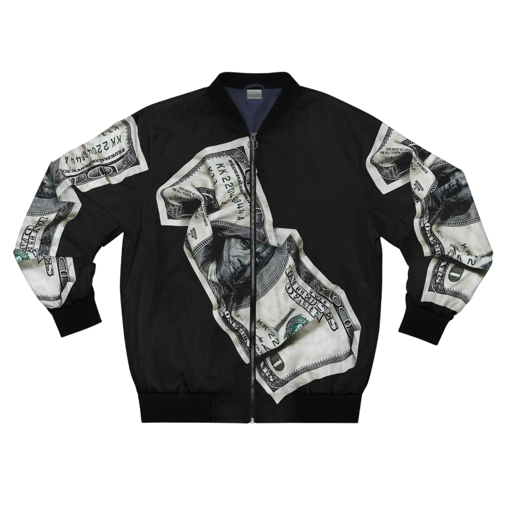 Hundred dollar bill Money Art Bomber Jacket