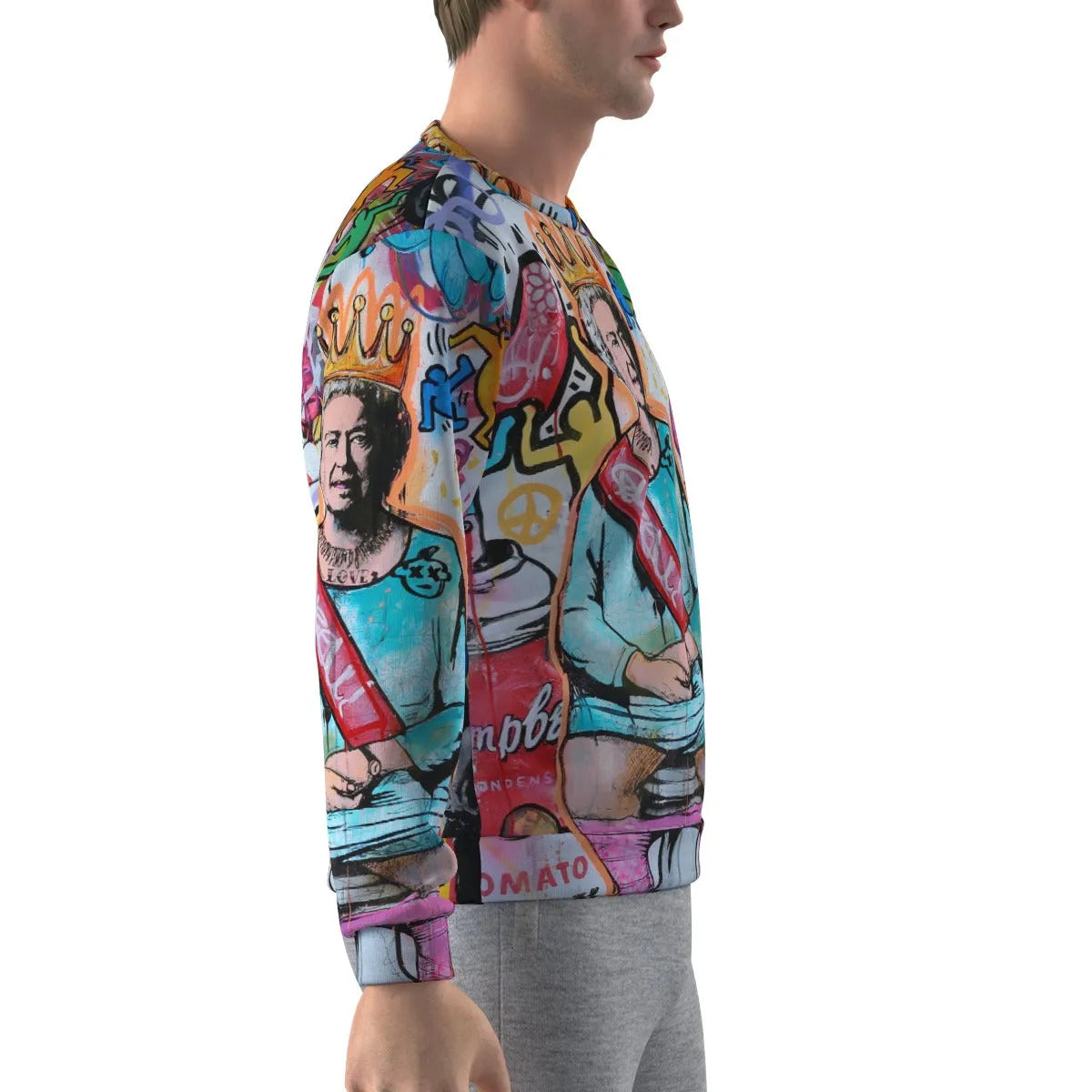 Iconic British Royal Pop Art Surrealism Collage Sweatshirt