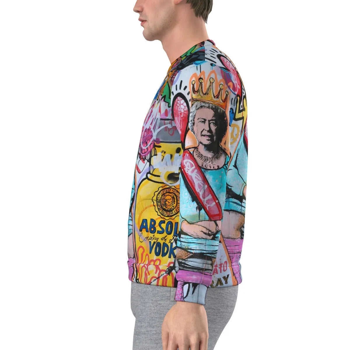 Iconic British Royal Pop Art Surrealism Collage Sweatshirt