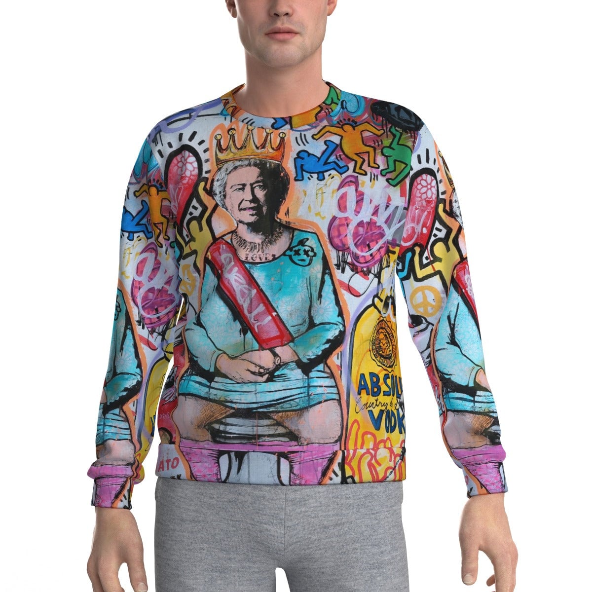 Iconic British Royal Pop Art Surrealism Collage Sweatshirt