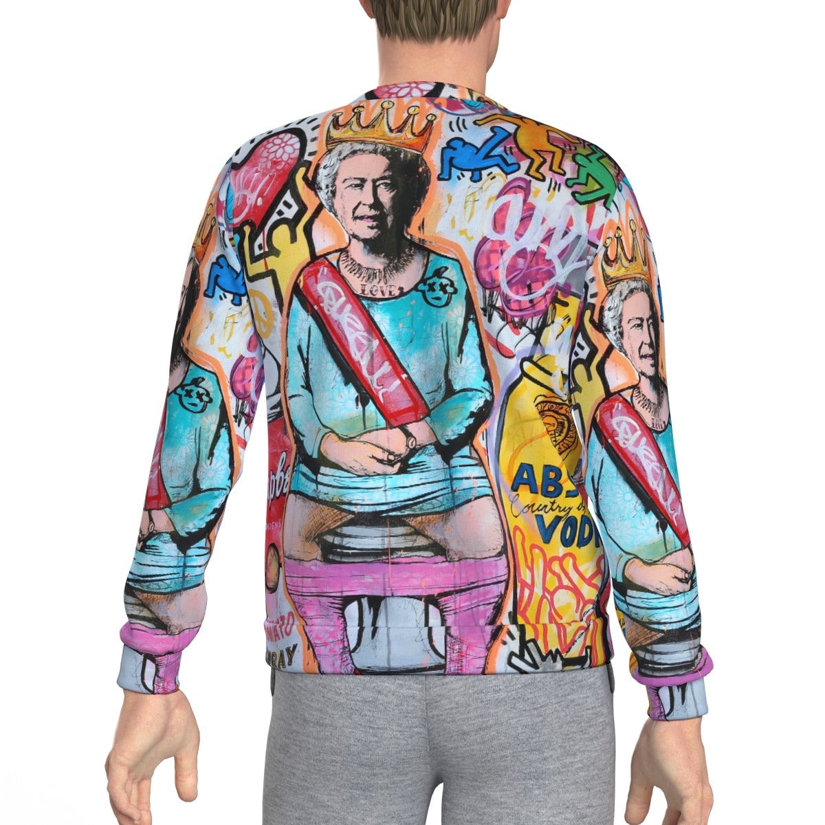 Iconic British Royal Pop Art Surrealism Collage Sweatshirt