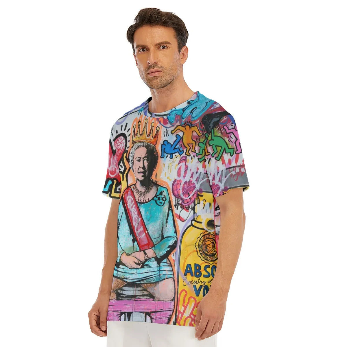 Iconic British Royal Pop Art Surrealism Collage T-Shirt