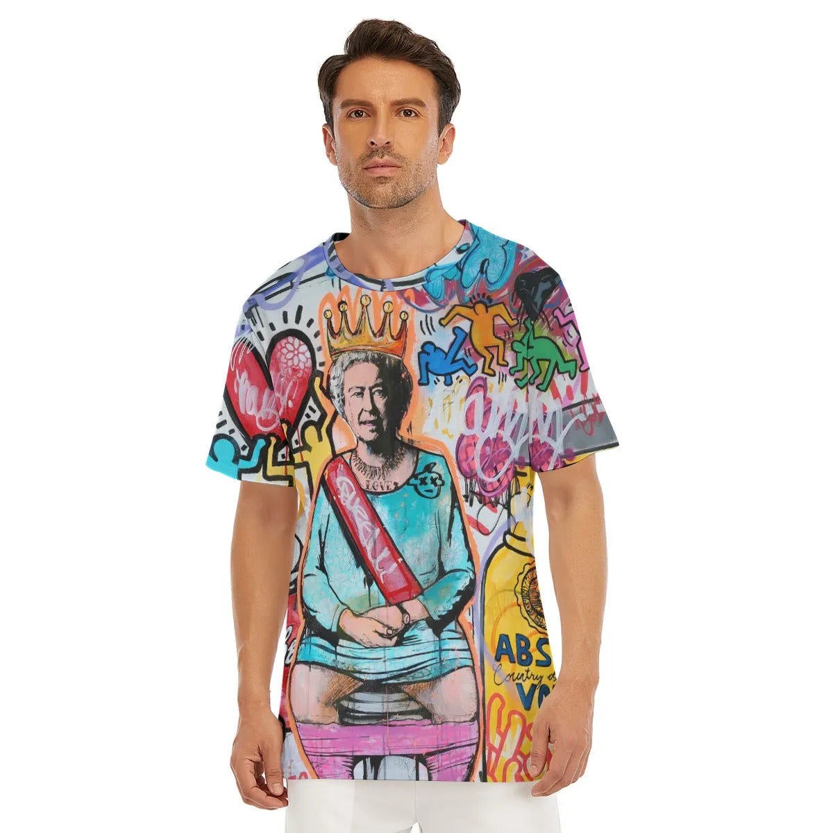 Iconic British Royal Pop Art Surrealism Collage T-Shirt