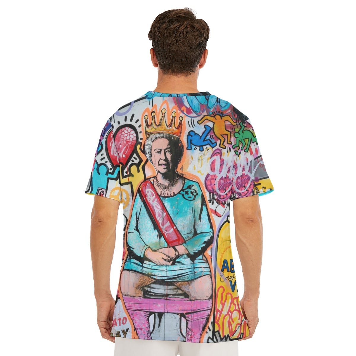 Iconic British Royal Pop Art Surrealism Collage T-Shirt