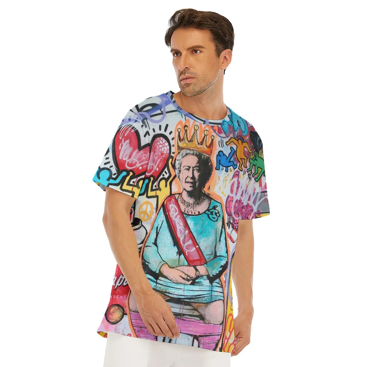 Iconic British Royal Pop Art Surrealism Collage T-Shirt