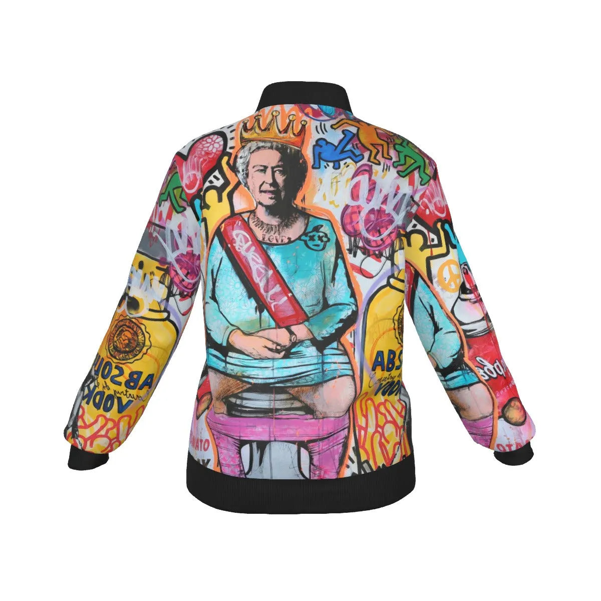 Iconic British Royal Pop Art Surrealism Women’s Bomber Jacket