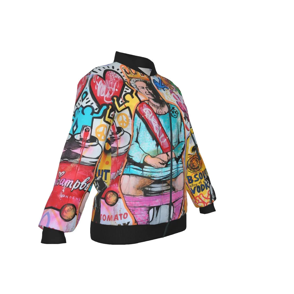 Iconic British Royal Pop Art Surrealism Women’s Bomber Jacket