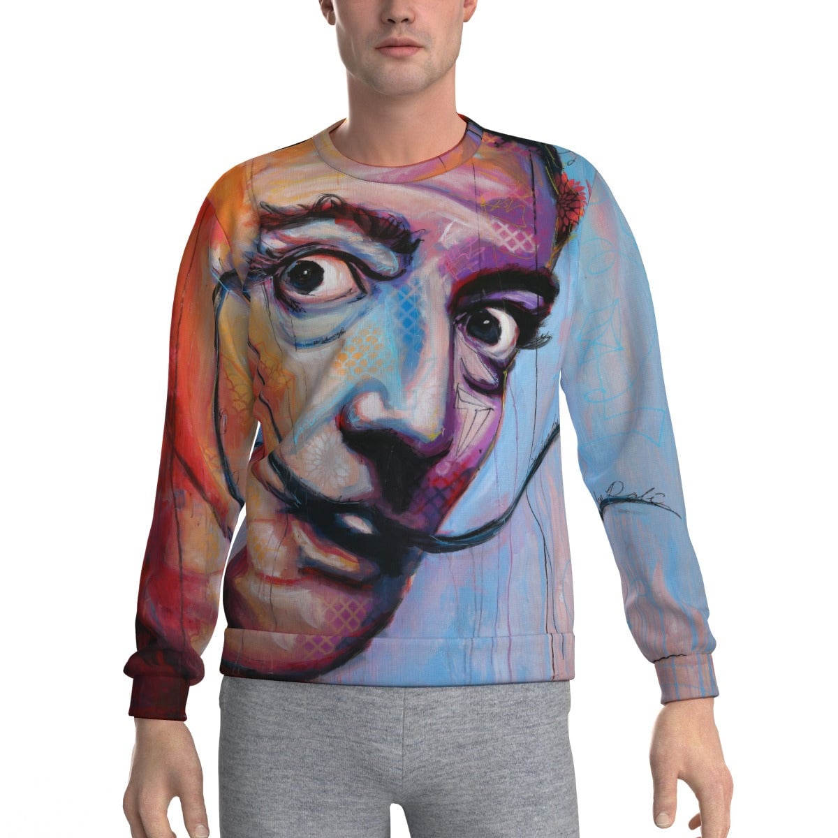 Iconic Pop Art Surrealism Collage Salvador Dali Sweatshirt