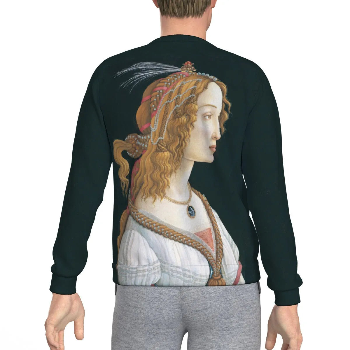 Idealized Portrait of a Lady Sandro Botticelli Sweatshirt